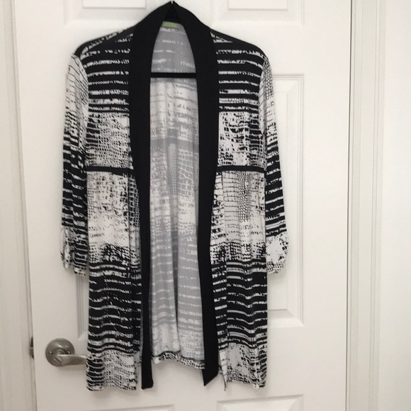 Jersey Cardigan with tie Sz 16 - Picture 4 of 6
